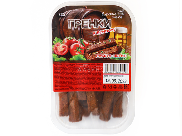 Сурские гренки Томат спайси (100 гр) в Невтекамске