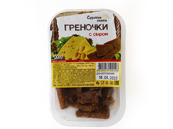 Сурские гренки со вкусом Сыра (100 гр) в Невтекамске