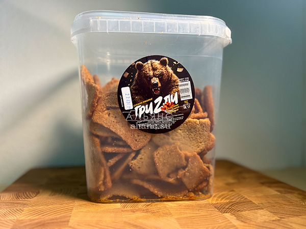 Ведро Ржаные гренки со вкусом Крылышки Барбекю (1 кг) в Невтекамске