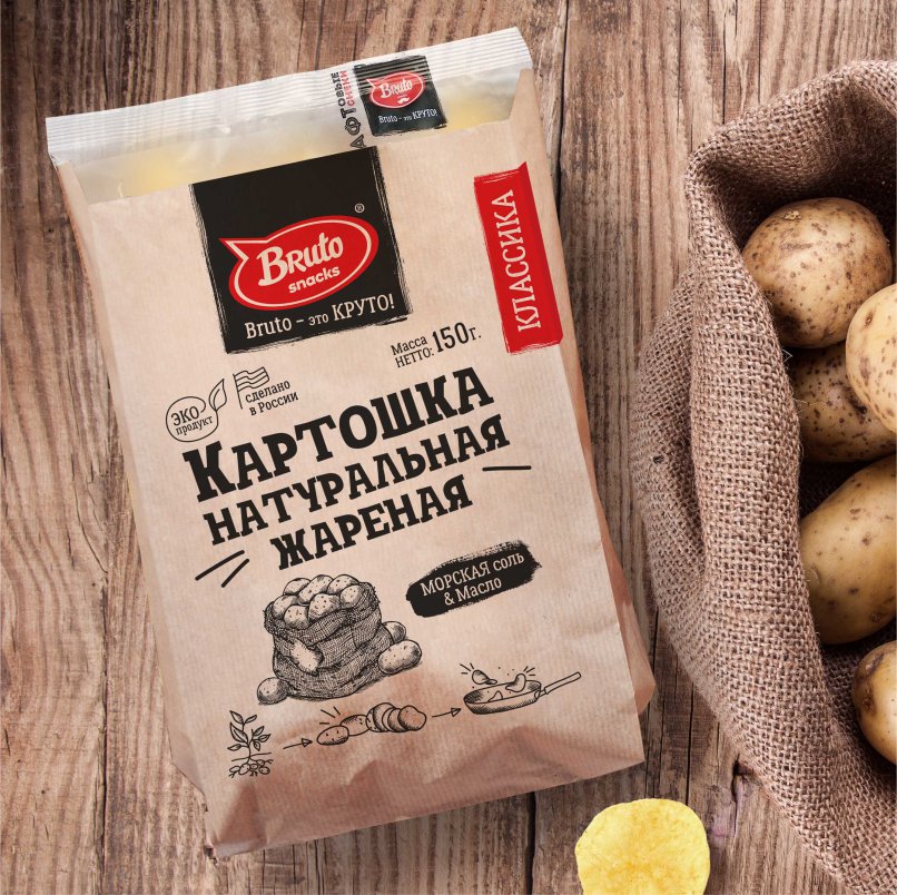 Картофель «Бруто» с солью 130 гр. в Невтекамске